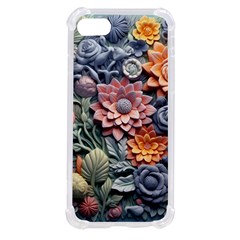 3d Flower Bloom Embossed Pattern Iphone Se