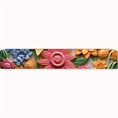 Flower Bloom Embossed Pattern Small Bar Mat by Vaneshop