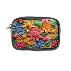 Flower Bloom Embossed Pattern Coin Purse by Vaneshop