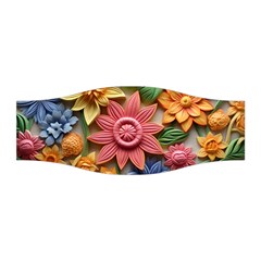 Flower Bloom Embossed Pattern Stretchable Headband by Vaneshop