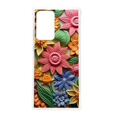 Flower Bloom Embossed Pattern Samsung Galaxy Note 20 Ultra Tpu Uv Case by Vaneshop