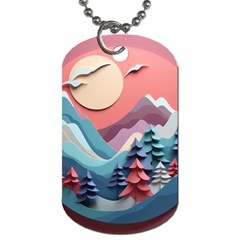 Paper Art Pastel Dog Tag (one Side) by Vaneshop