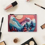 Paper Art Pastel Cosmetic Bag (Small) Front