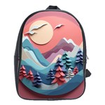 Paper Art Pastel School Bag (Large) Front