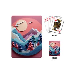 Paper Art Pastel Playing Cards Single Design (mini) by Vaneshop