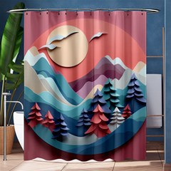 Paper Art Pastel Shower Curtain 60  X 72  (medium)  by Vaneshop