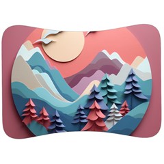 Paper Art Pastel Velour Seat Head Rest Cushion by Vaneshop