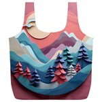 Paper Art Pastel Full Print Recycle Bag (XXXL) Back