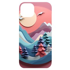 Paper Art Pastel Iphone 14 Plus Black Uv Print Case