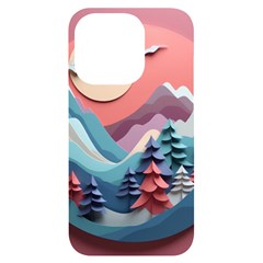 Paper Art Pastel Iphone 14 Pro Black Uv Print Case