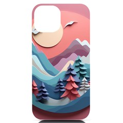 Paper Art Pastel Iphone 14 Black Uv Print Case