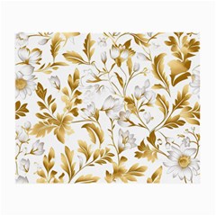 Flowers Gold Floral Small Glasses Cloth by Vaneshop