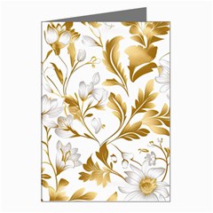 Flowers Gold Floral Greeting Cards (pkg Of 8)