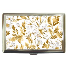 Flowers Gold Floral Cigarette Money Case by Vaneshop