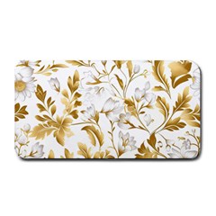 Flowers Gold Floral Medium Bar Mat by Vaneshop