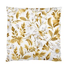 Flowers Gold Floral Standard Cushion Case (one Side) by Vaneshop