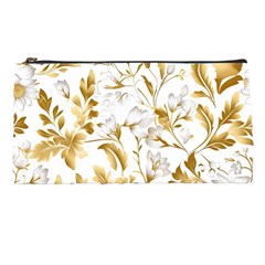 Flowers Gold Floral Pencil Case by Vaneshop