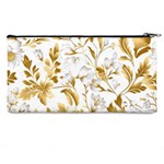 Flowers Gold Floral Pencil Case Back