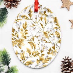 Flowers Gold Floral Ornament (oval Filigree)