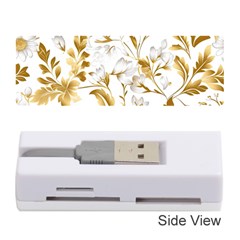 Flowers Gold Floral Memory Card Reader (stick) by Vaneshop