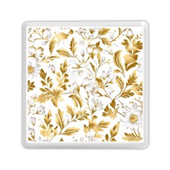 Flowers Gold Floral Memory Card Reader (square) by Vaneshop