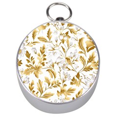 Flowers Gold Floral Silver Compasses by Vaneshop