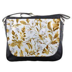 Flowers Gold Floral Messenger Bag by Vaneshop