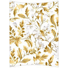 Flowers Gold Floral Back Support Cushion