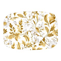 Flowers Gold Floral Mini Square Pill Box