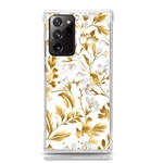 Flowers Gold Floral Samsung Galaxy Note 20 Ultra TPU UV Case Front