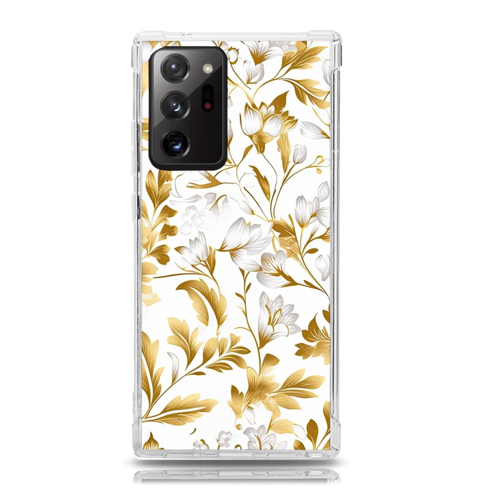 Flowers Gold Floral Samsung Galaxy Note 20 Ultra TPU UV Case