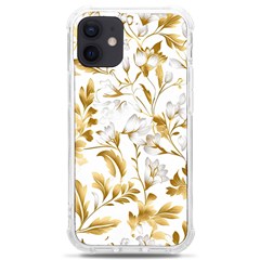 Flowers Gold Floral Iphone 12 Mini Tpu Uv Print Case	 by Vaneshop