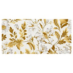 Flowers Gold Floral Banner And Sign 4  X 2  by Vaneshop