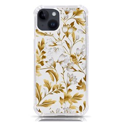 Flowers Gold Floral Iphone 14 Tpu Uv Print Case by Vaneshop