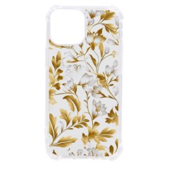 Flowers Gold Floral Iphone 13 Mini Tpu Uv Print Case