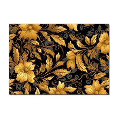 Flower Gold Floral Sticker A4 (100 Pack) by Vaneshop