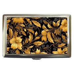 Flower Gold Floral Cigarette Money Case by Vaneshop