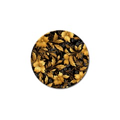 Flower Gold Floral Golf Ball Marker by Vaneshop