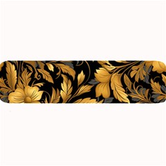 Flower Gold Floral Large Bar Mat by Vaneshop