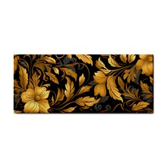 Flower Gold Floral Hand Towel