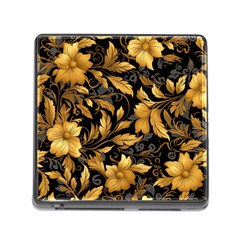 Flower Gold Floral Memory Card Reader (square 5 Slot) by Vaneshop