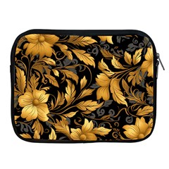 Flower Gold Floral Apple Ipad 2/3/4 Zipper Cases by Vaneshop