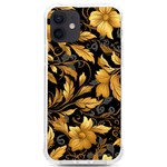 Flower Gold Floral iPhone 12/12 Pro TPU UV Print Case Front