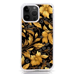 Flower Gold Floral Iphone 14 Pro Max Tpu Uv Print Case by Vaneshop