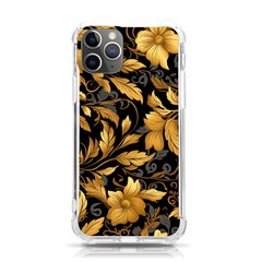 Flower Gold Floral Iphone 11 Pro 5 8 Inch Tpu Uv Print Case by Vaneshop