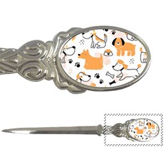 Seamless Pattern Of Cute Dog Puppy Cartoon Funny And Happy Letter Opener by Wav3s