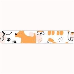 Seamless Pattern Of Cute Dog Puppy Cartoon Funny And Happy Small Bar Mat by Wav3s