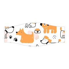 Seamless Pattern Of Cute Dog Puppy Cartoon Funny And Happy Stretchable Headband by Wav3s