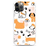 Seamless Pattern Of Cute Dog Puppy Cartoon Funny And Happy iPhone 12 Pro max TPU UV Print Case Front