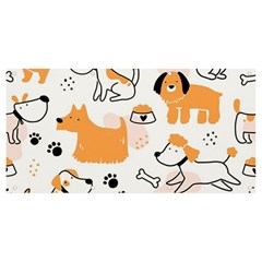 Seamless Pattern Of Cute Dog Puppy Cartoon Funny And Happy Banner And Sign 8  X 4 